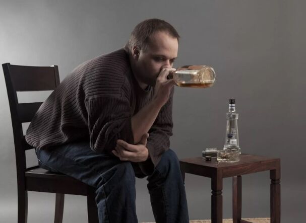 An alcoholic man
